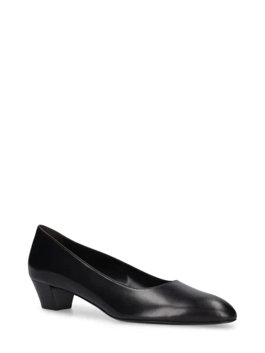 The Row   35mm Luisa leather pumps 