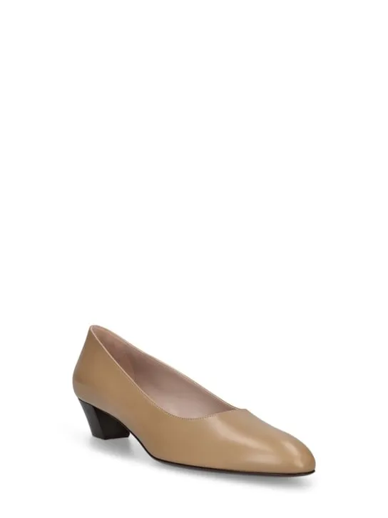 The Row   35mm Luisa leather pumps 