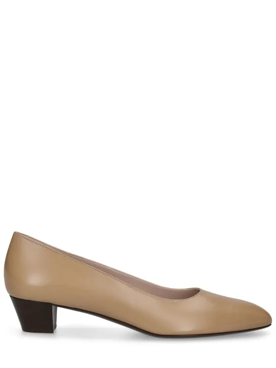 The Row   35mm Luisa leather pumps 