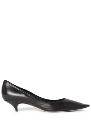 The Row   35mm Uxor leather pumps 