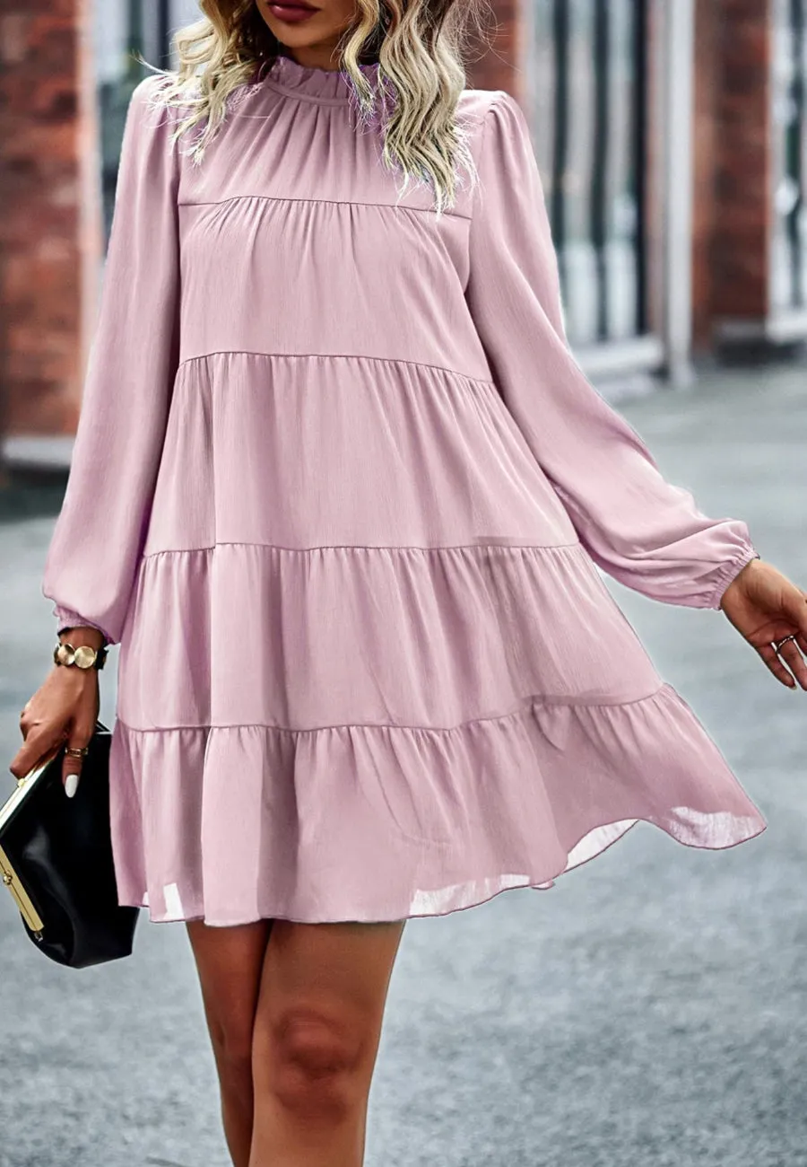 Tie Ribbon Back Shift Dress