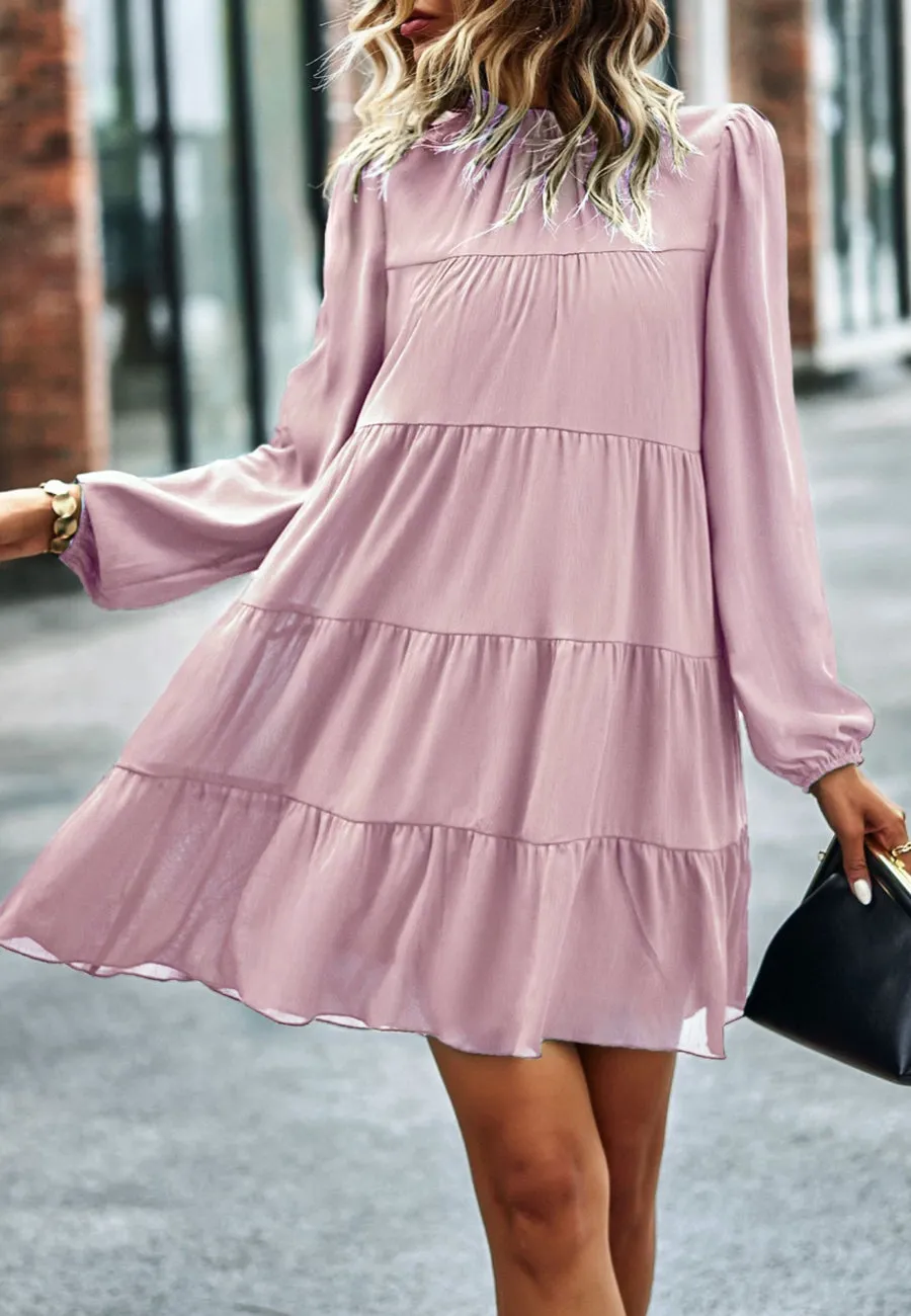 Tie Ribbon Back Shift Dress