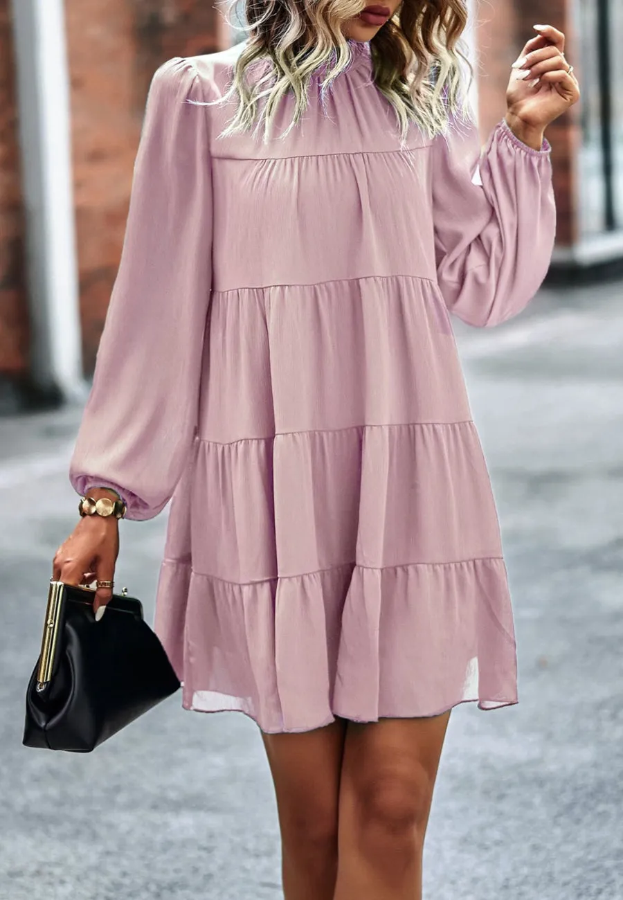 Tie Ribbon Back Shift Dress