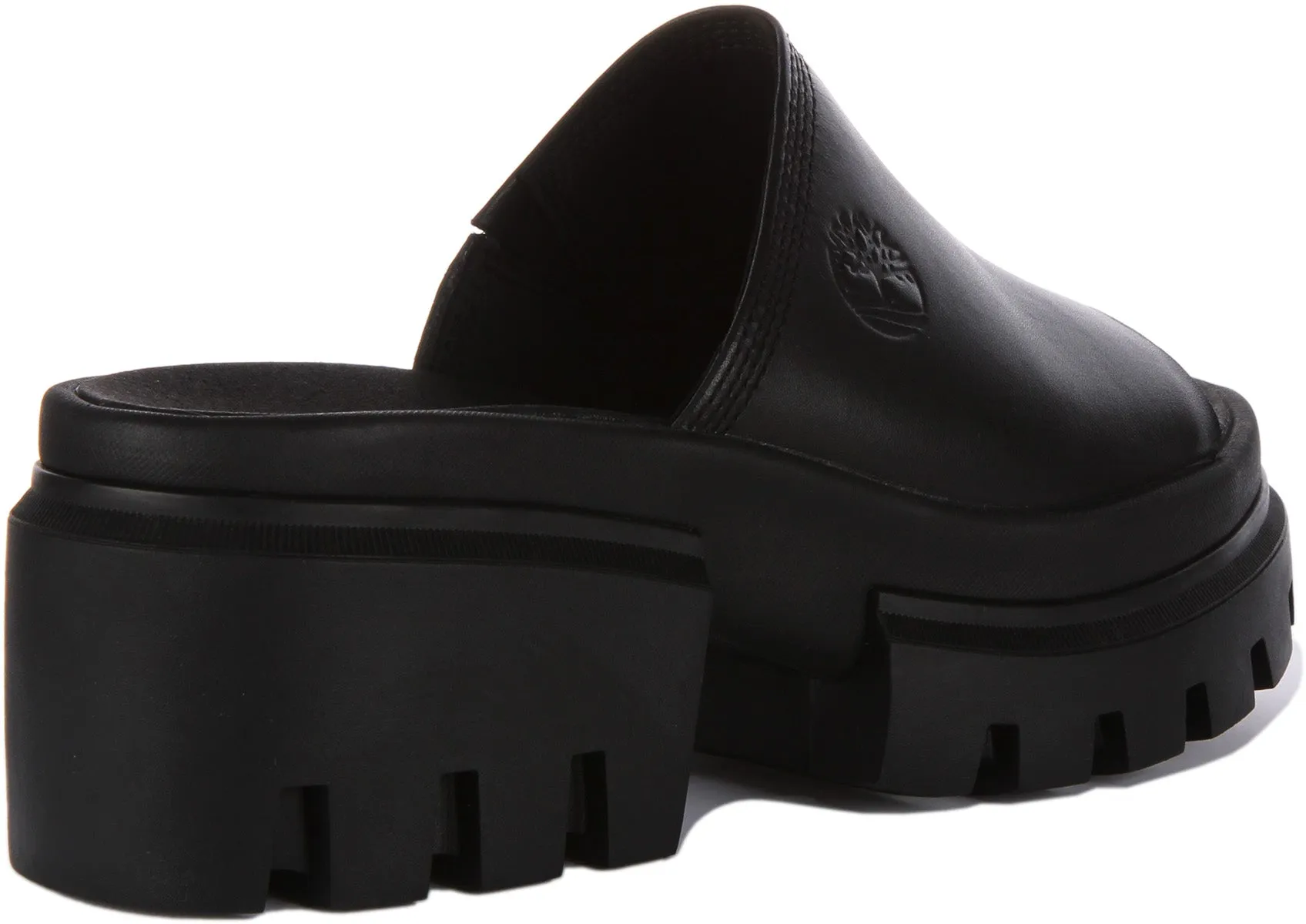 Timberland Everleigh Platform Sandals In Black For Women