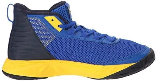 Under Armour Boys' Grade School Jet 2018 Basketball Shoe, Team Royal (402)/Midnight Navy, 4