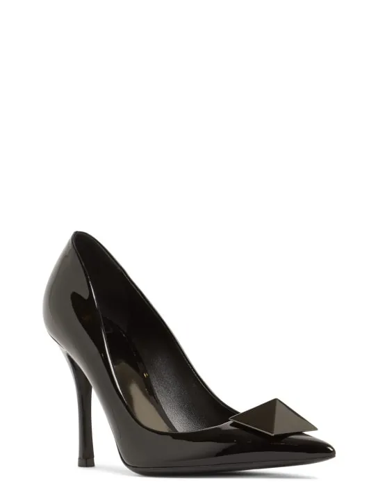 Valentino Garavani   100mm One Stud patent leather pumps 