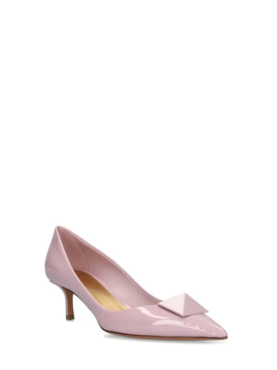 Valentino Garavani   50mm One Stud patent leather pumps 