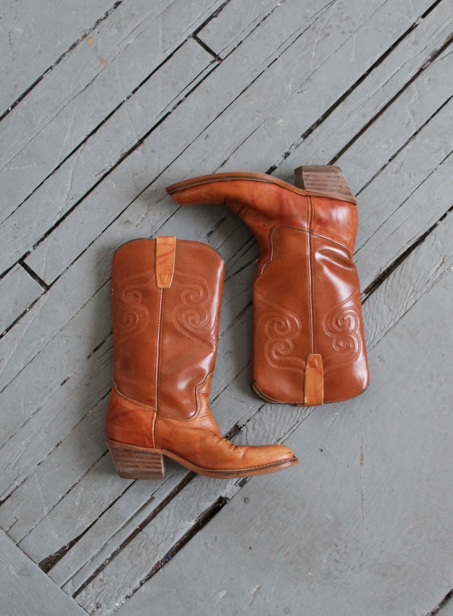 vintage cowboy boots size 8