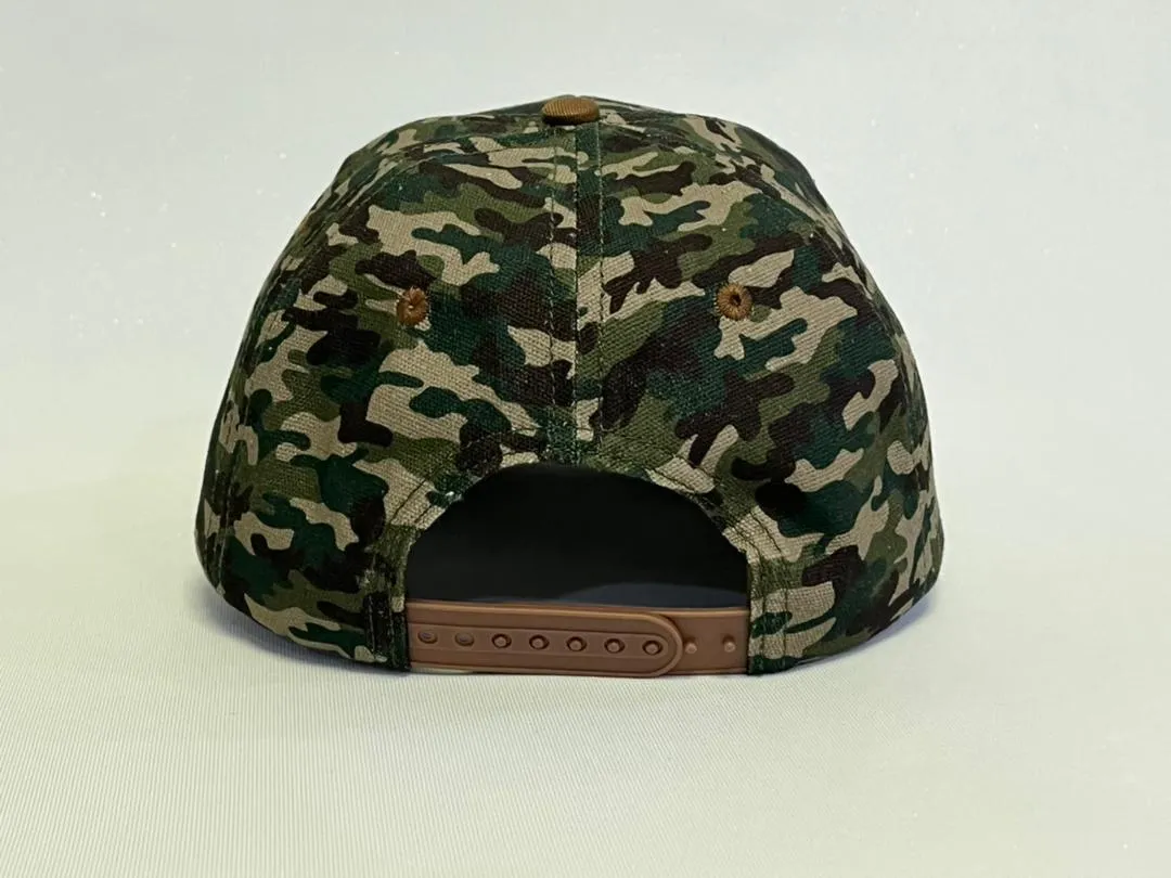 VT Shield Logo Future Looks Bright Camo Brown Snapback Hat