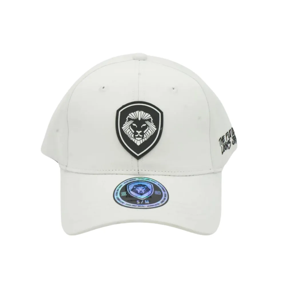 VT Shield Logo Future Looks Bright White & Black Flex Fit Hat