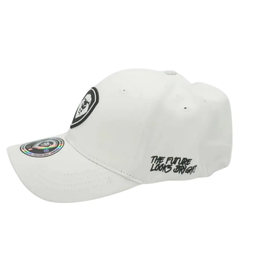 VT Shield Logo Future Looks Bright White & Black Flex Fit Hat