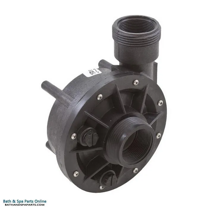 Waterway 2.0 HP Spa-Flo Spa Pump Wet End [1.5" MBT x 1.5" MBT] (310-0810)