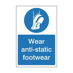 Wear Anti-Static Footwear Sign