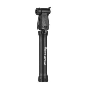 WEST BIKING YP0711115 Bicycle Pump Portable Basketball Mini Pump Equipment(Black)