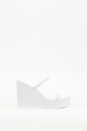 White Jelly Tonino Wedge Sandal