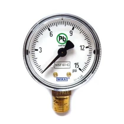 WIKA 111.10DW 0 to 30 PSI 2" Dial Certified Pressure Gauge