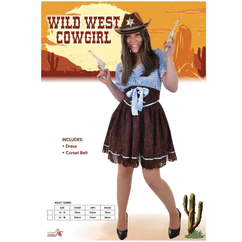 Wild West Cowgirl Womens Costume