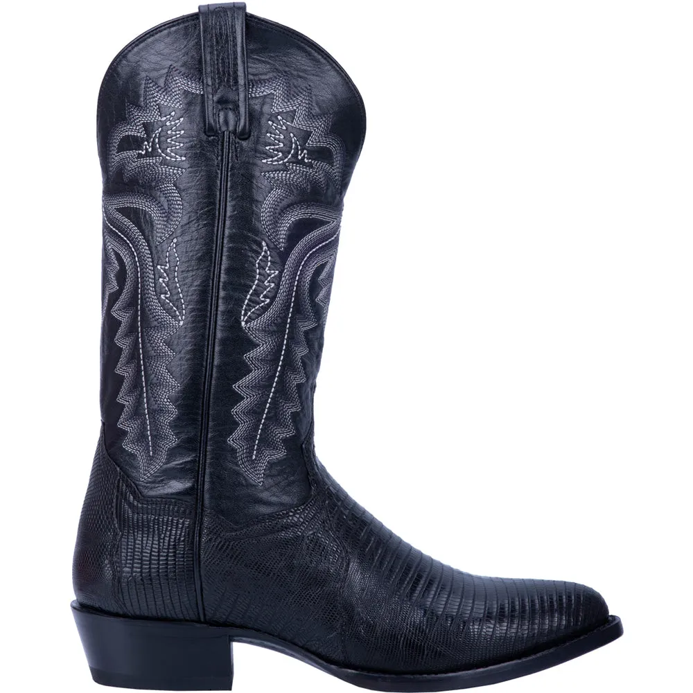 Winston Lizard Round Toe Cowboy Boots