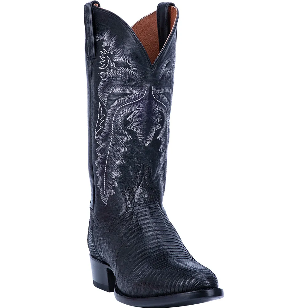 Winston Lizard Round Toe Cowboy Boots