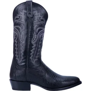 Winston Lizard Round Toe Cowboy Boots