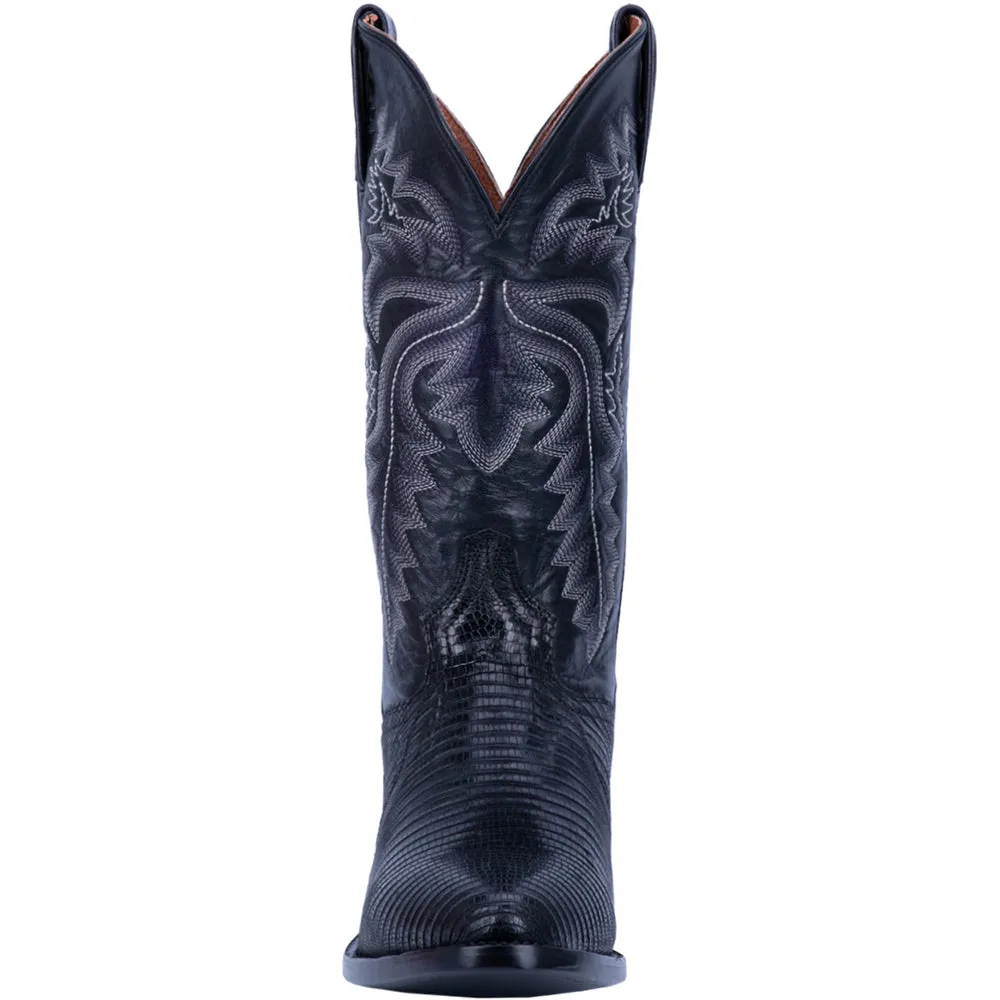 Winston Lizard Round Toe Cowboy Boots