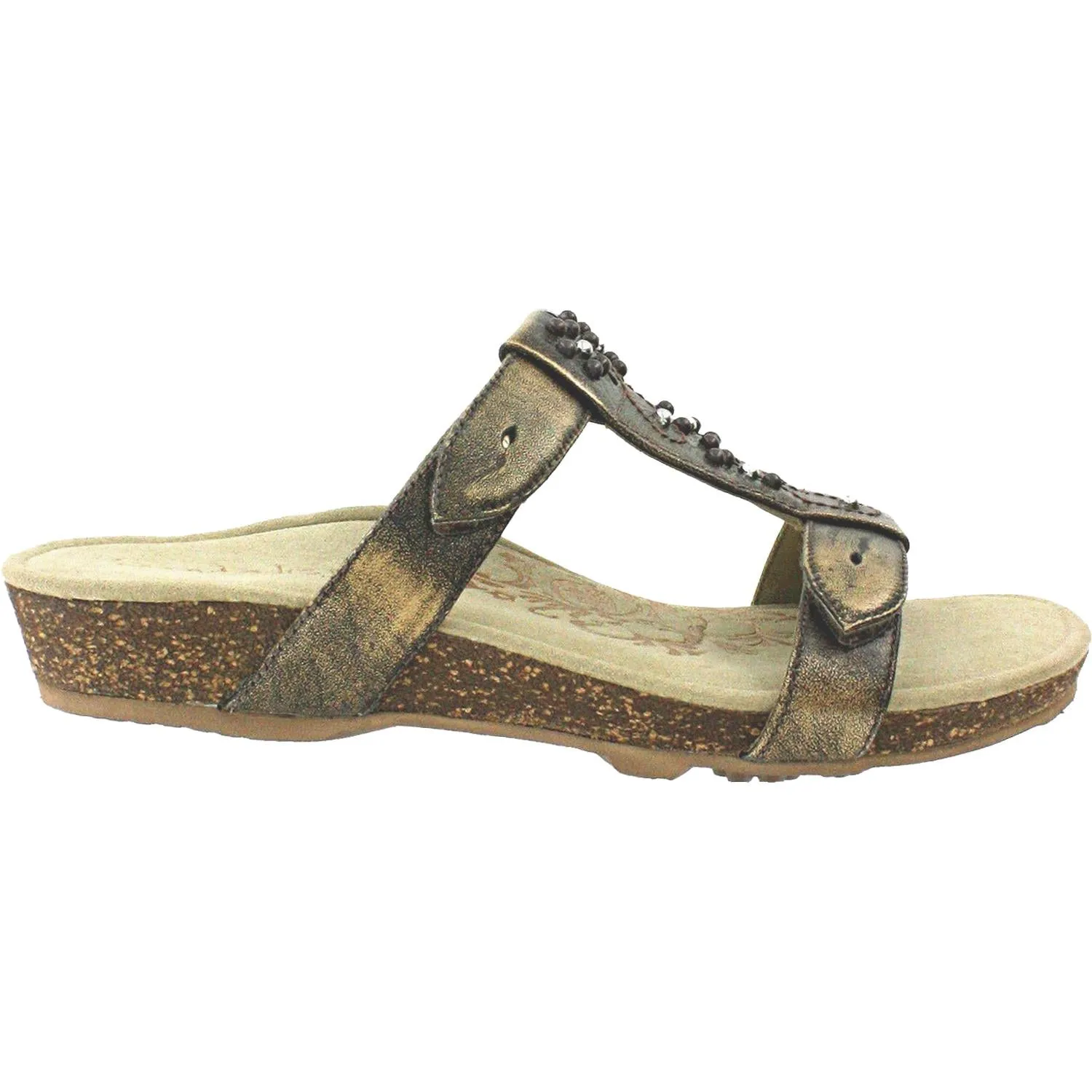 Women's Aetrex Nikki Bronze Leather