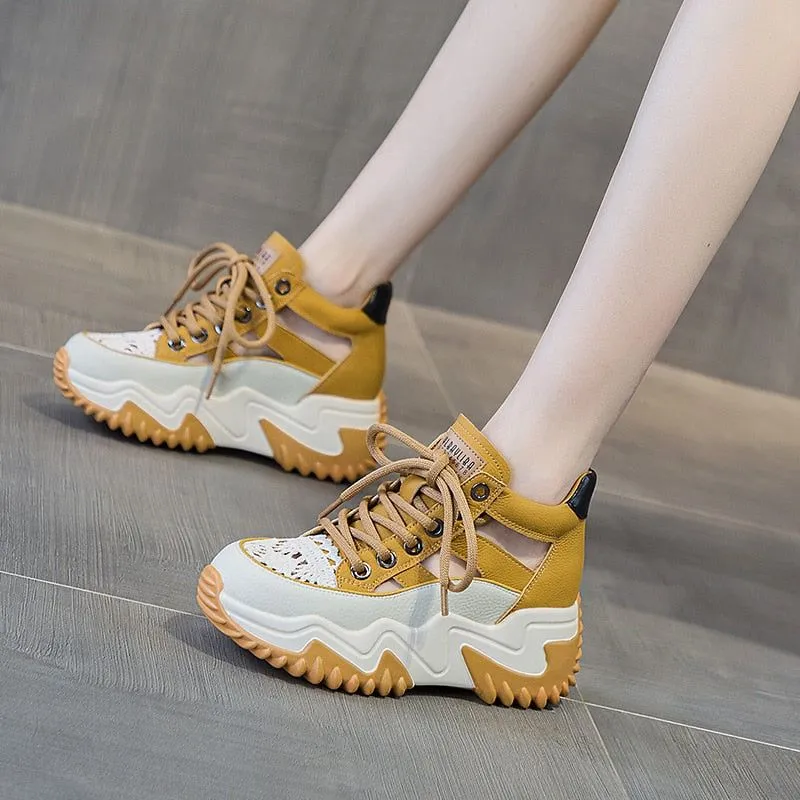 Women's Casual Shoes FM143: Leather Sandals, Wedges, Hollow Sneakers, and Boots