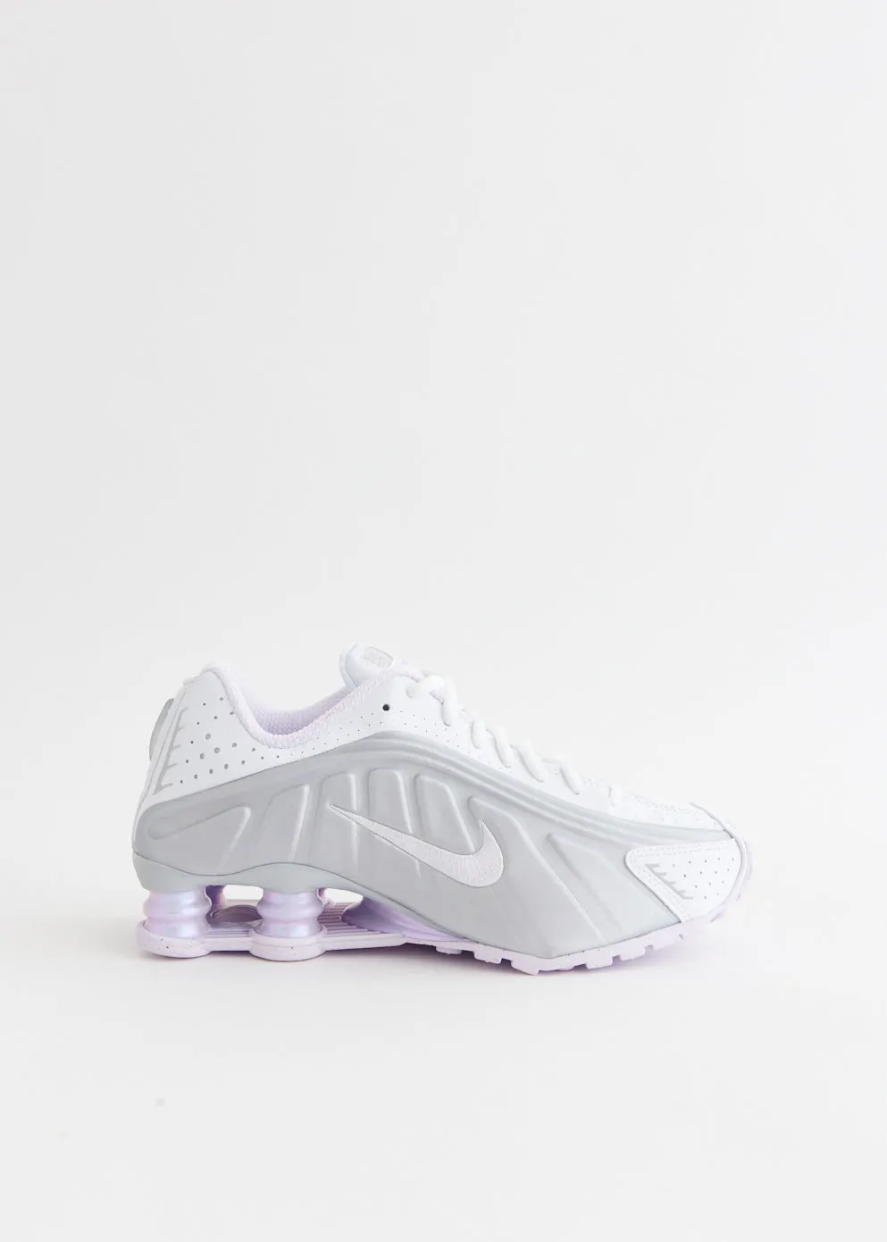 Women's Shox R4 'White Metallic Platinum' Sneakers