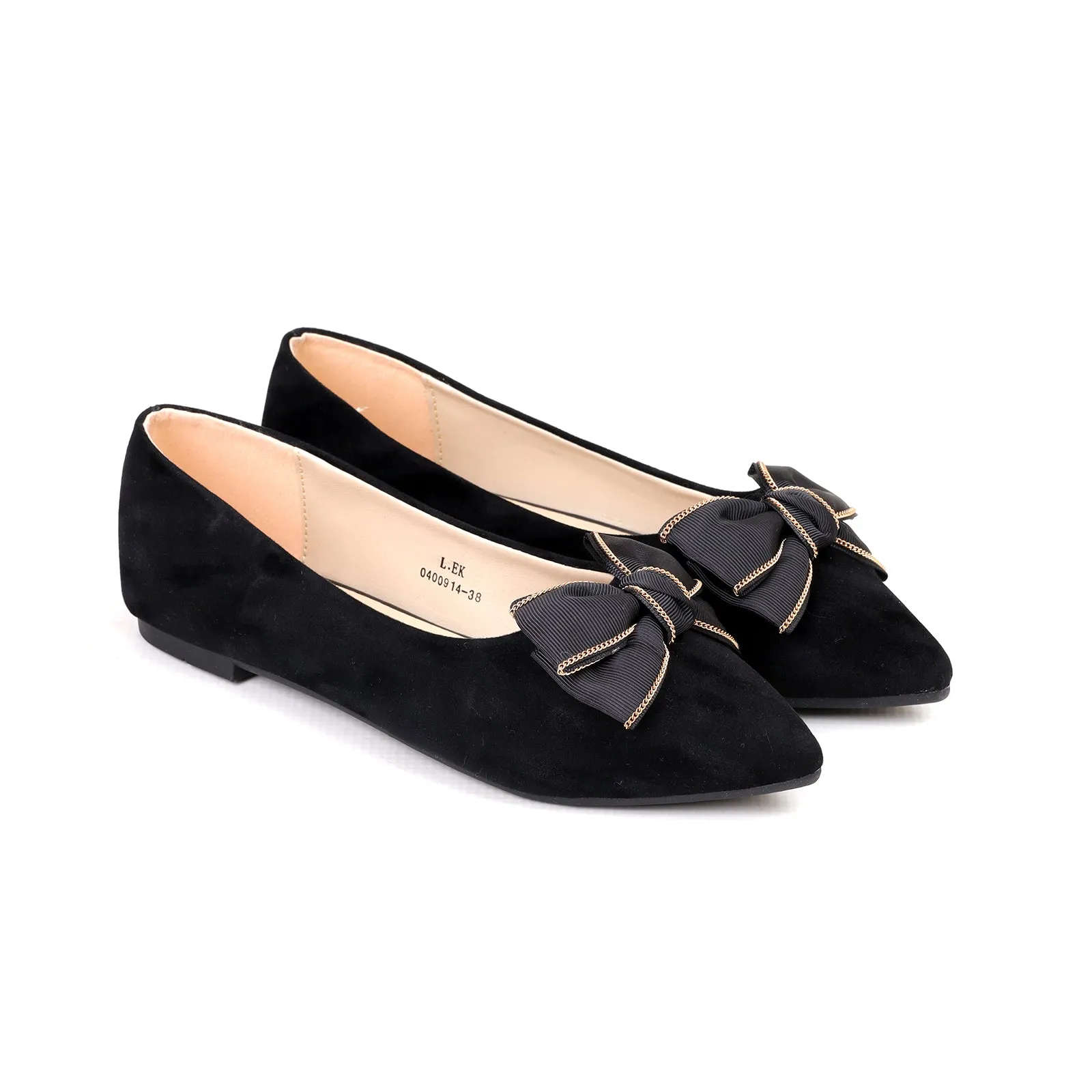 Women's Suede Bow-Tie Pumps