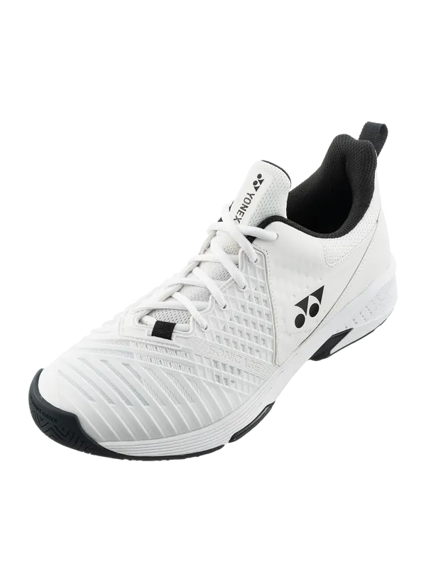 Yonex Men's Sonicage 3 PLUS 4E (White/Black)