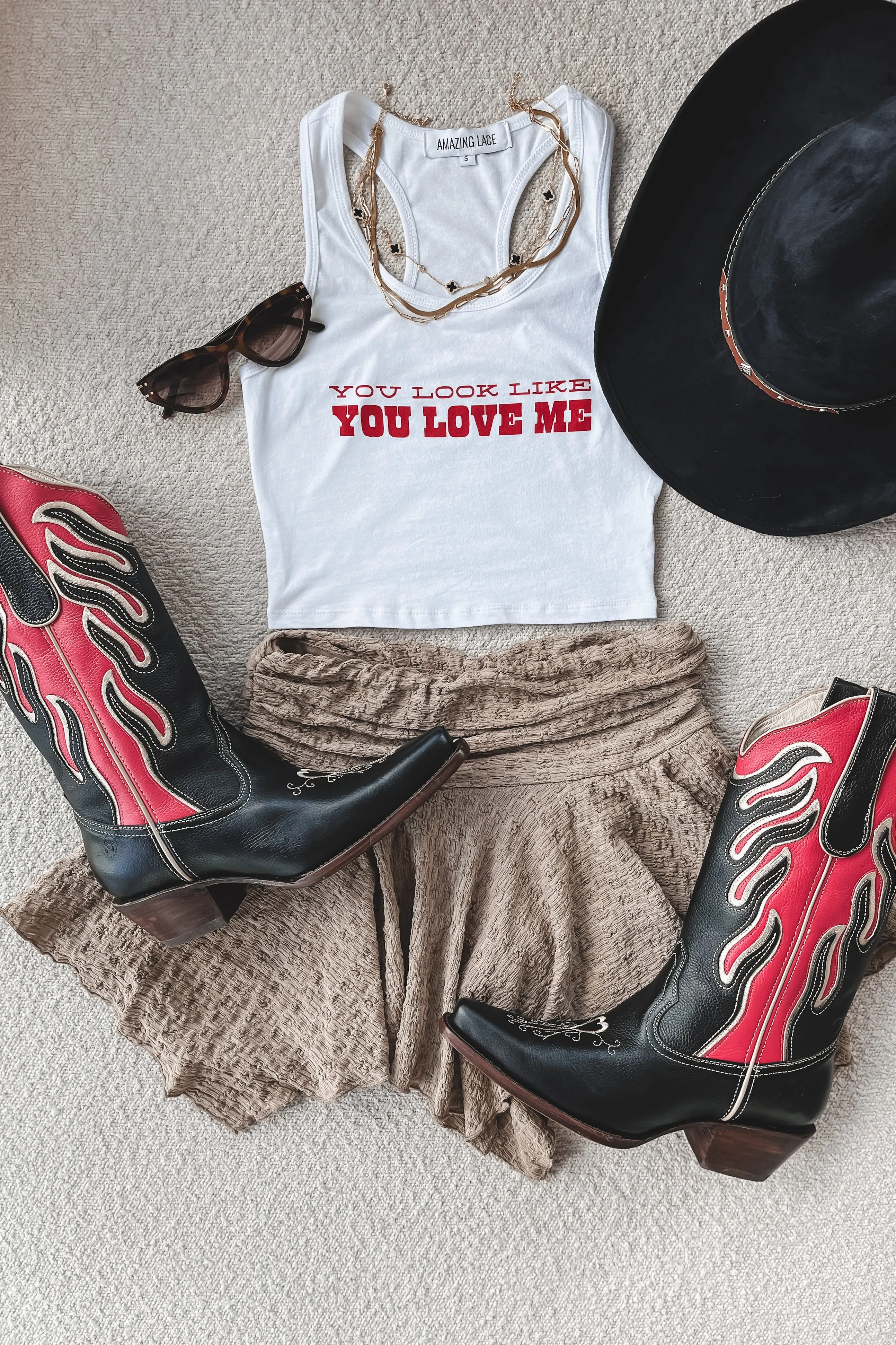 You Look Like You Love Me Graphic Tank