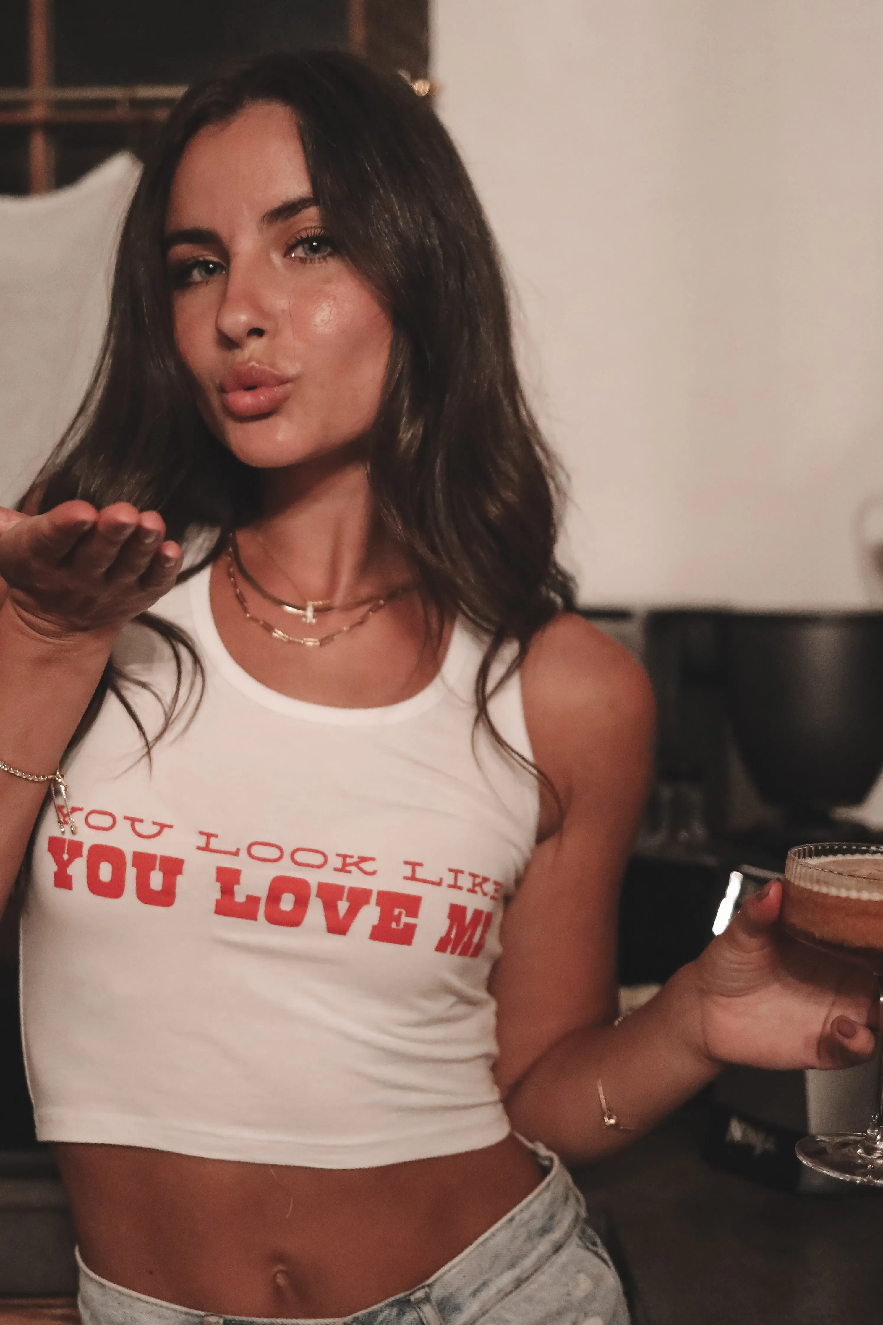 You Look Like You Love Me Graphic Tank