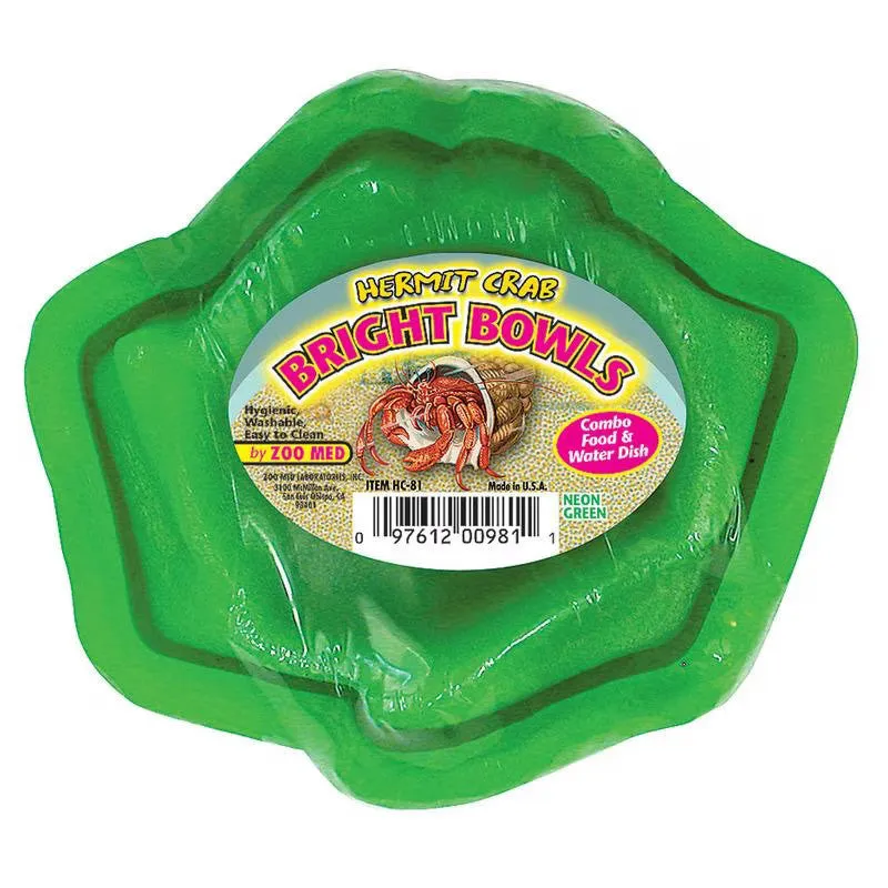 Zoo Med Hermit Crab Bright Bowls Neon Green